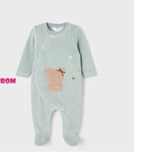 Mayoral Soft Green Bear One Piece